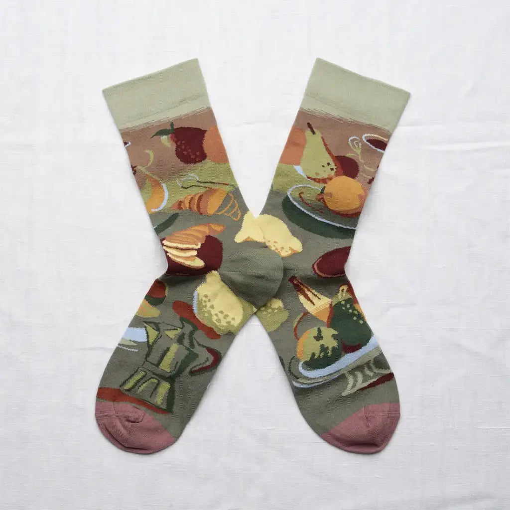 Bonne Maison - Verdigris Brunch Socks