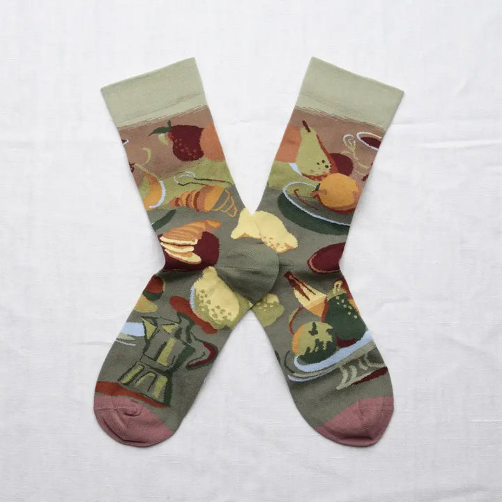 Bonne Maison - Verdigris Brunch Socks