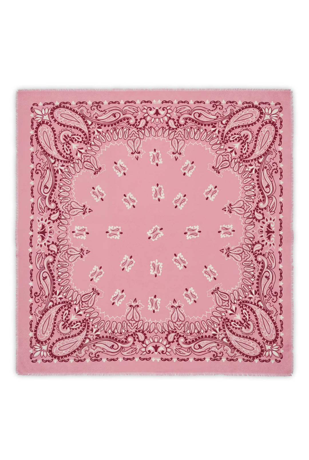 Large Square Scarf - Dark Pink