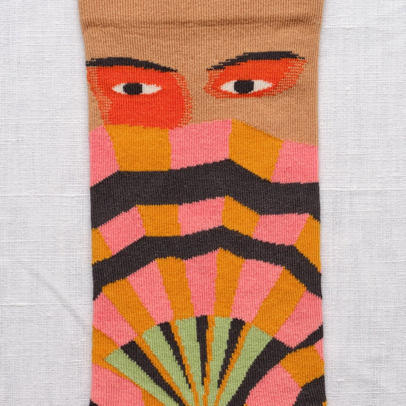 Chaussettes fantaisie praline