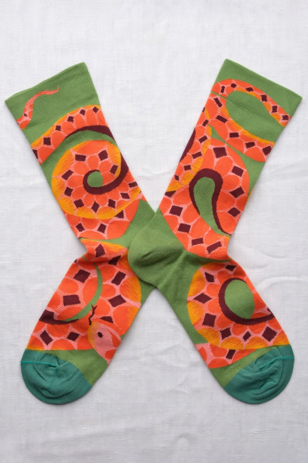 Avocado Snake Socks