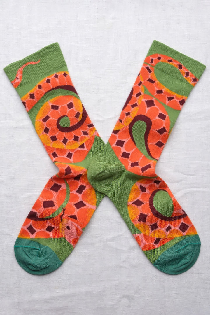 Avocado Snake Socks