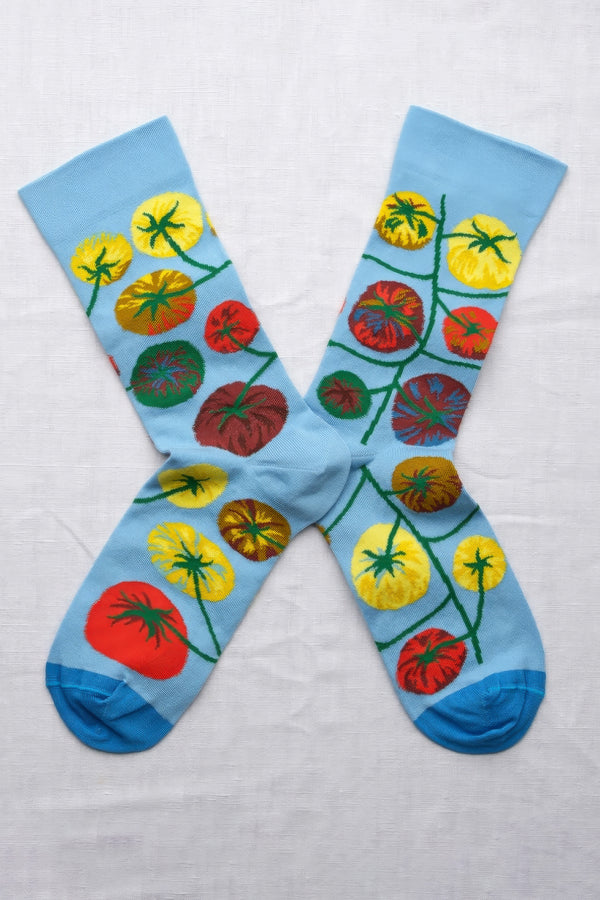 Azure Tomato Socks
