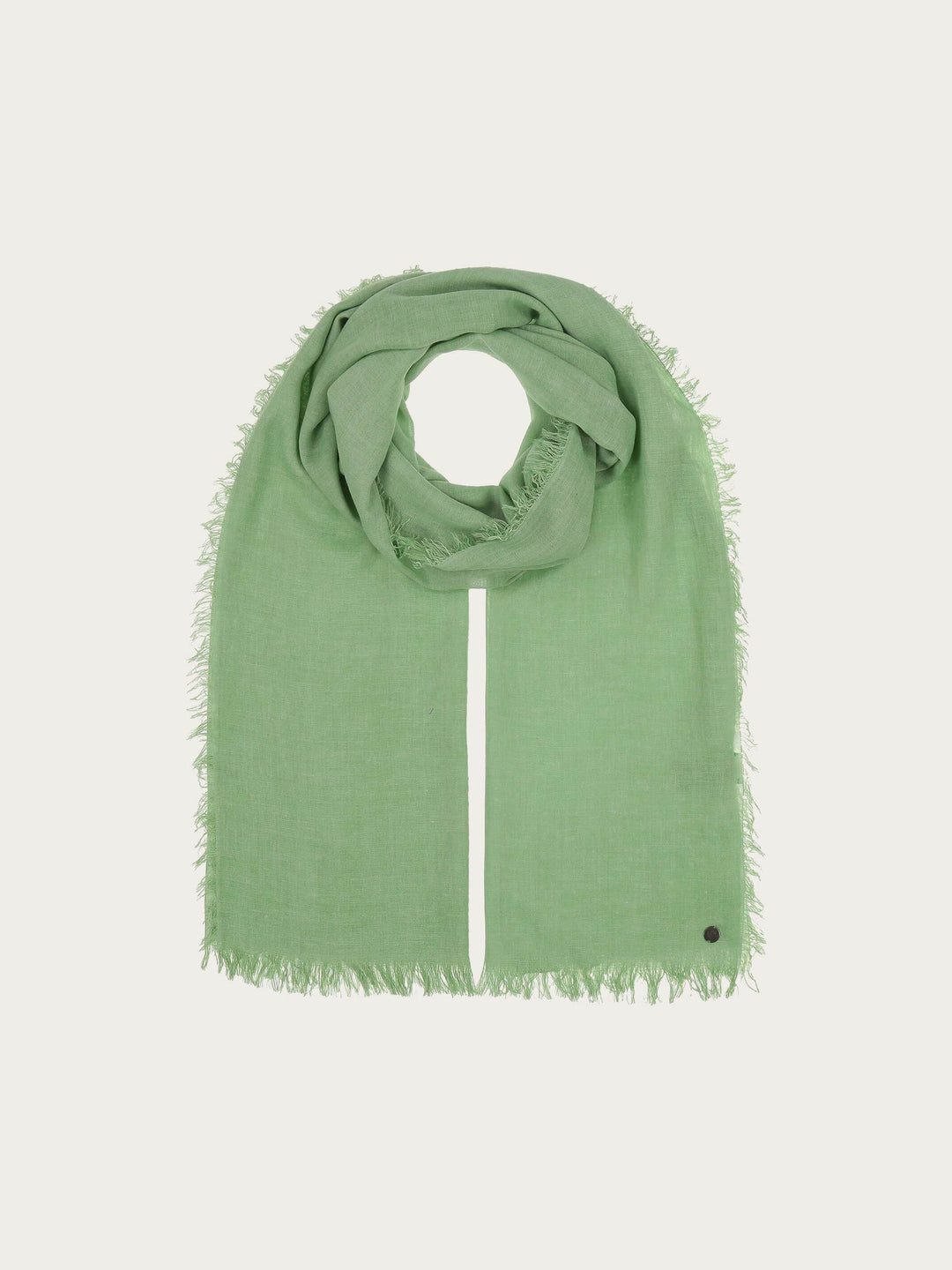 Fraas, ÉCHARPE EN MAILLE TISSÉE TEINTURE À FROID OPTIC - Jade brumeux