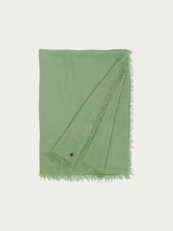 Fraas, ÉCHARPE EN MAILLE TISSÉE TEINTURE À FROID OPTIC - Jade brumeux