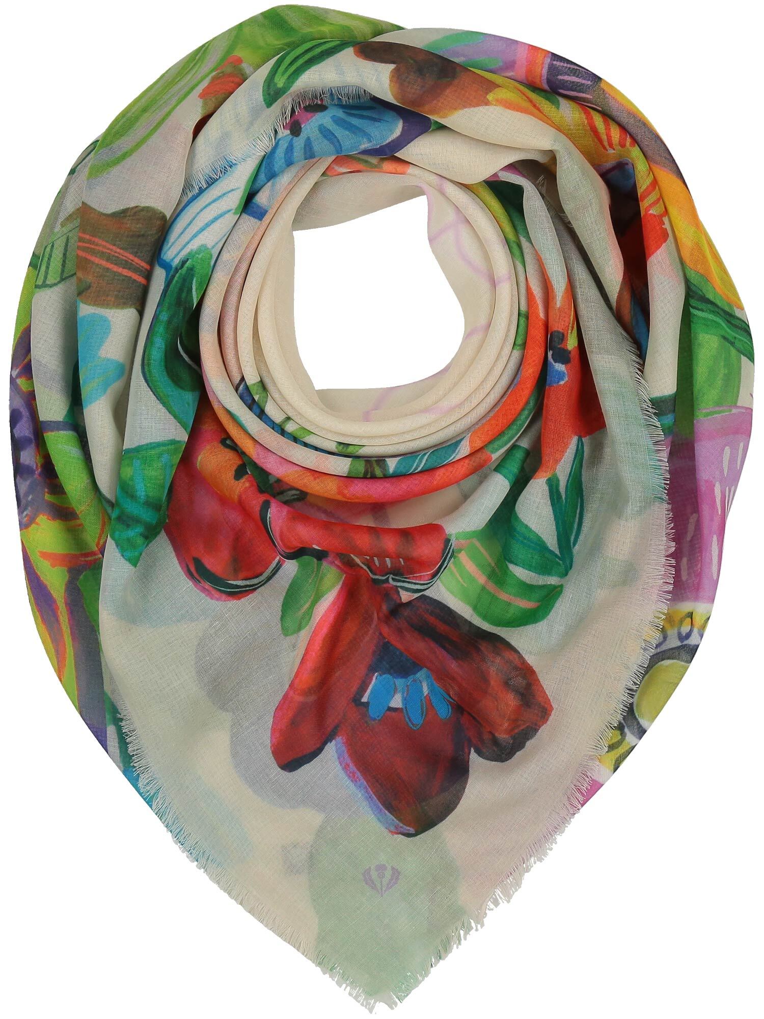 SUSTAINABILITY EDITION - SCARF WITH FLORAL DESIGN - Multico