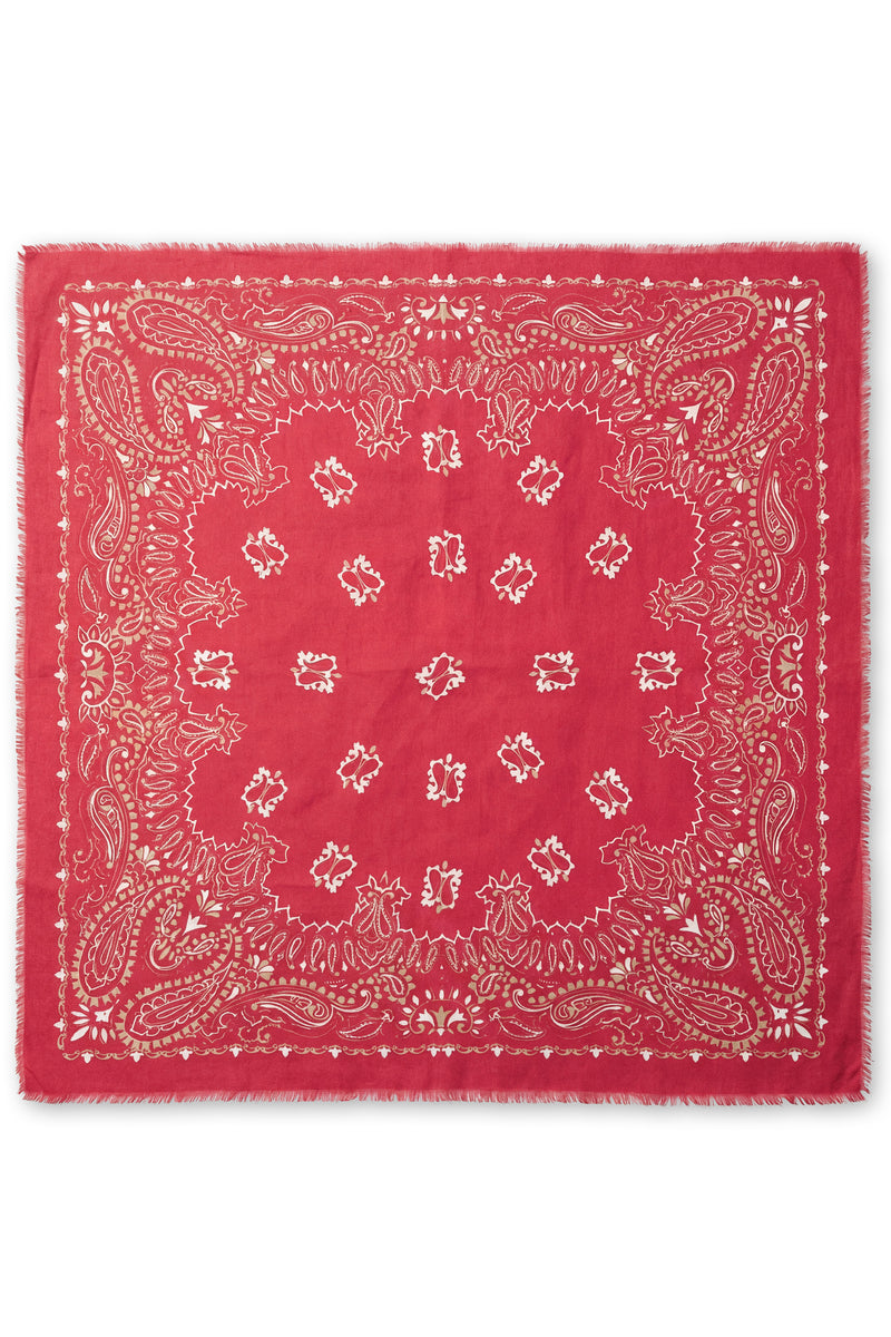 Grand foulard carré - Fuchsia