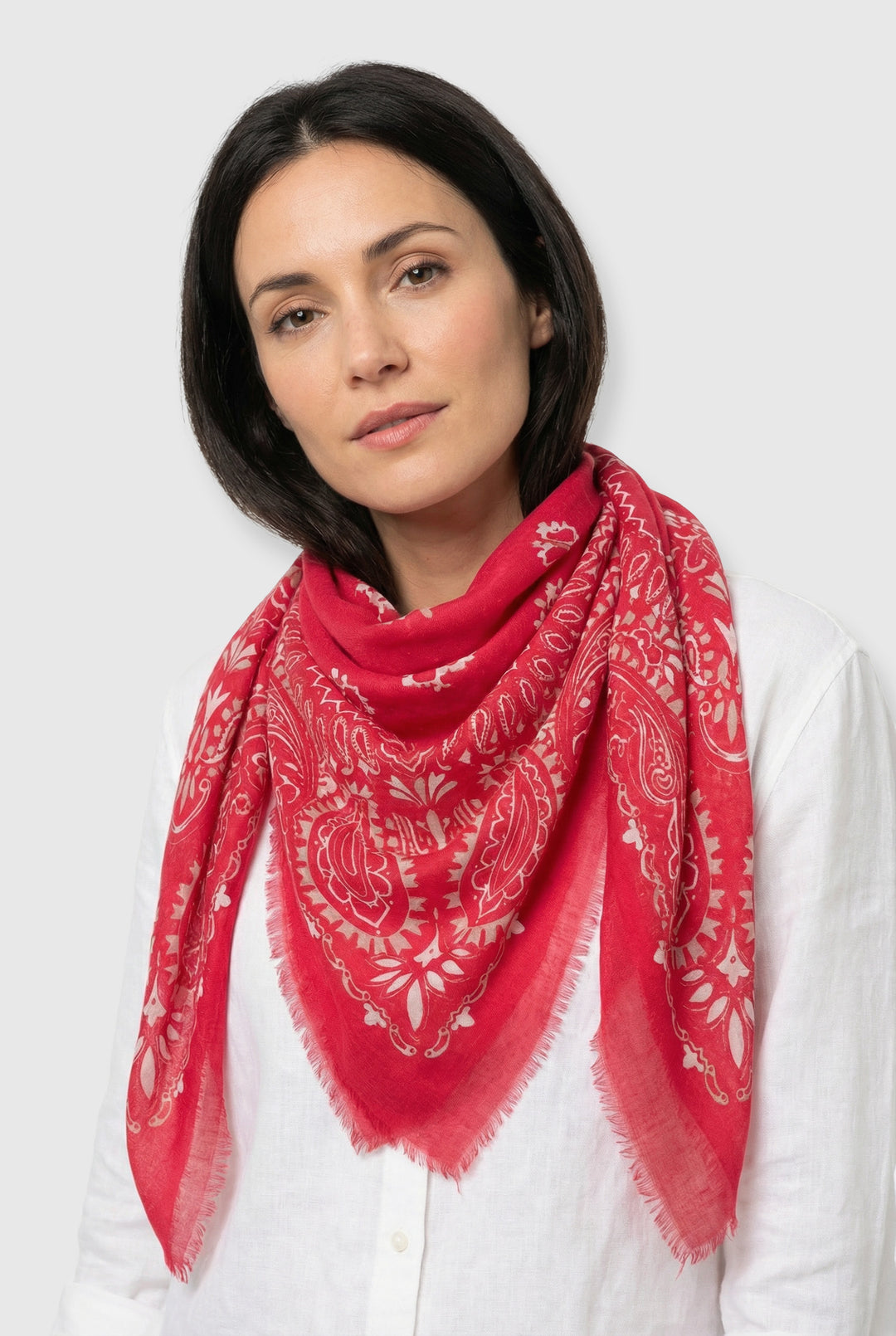 Large Square Scarf - Fuchsia