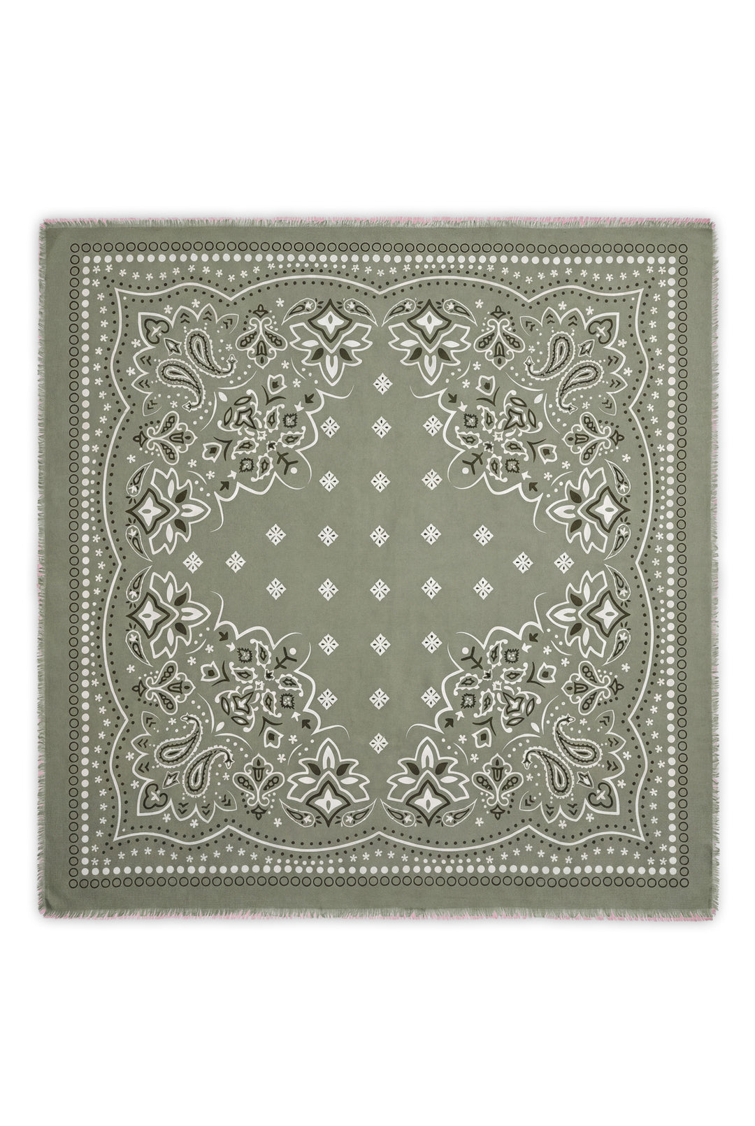 Large Square Scarf - Green