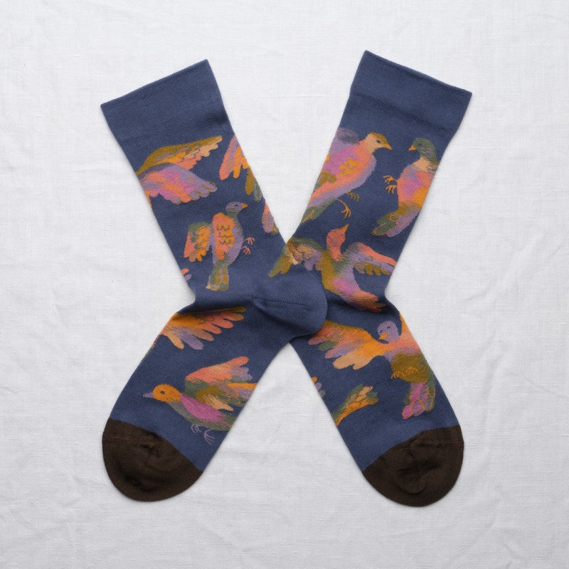 Bonne Maison - HB401 - Sock Birds Denim