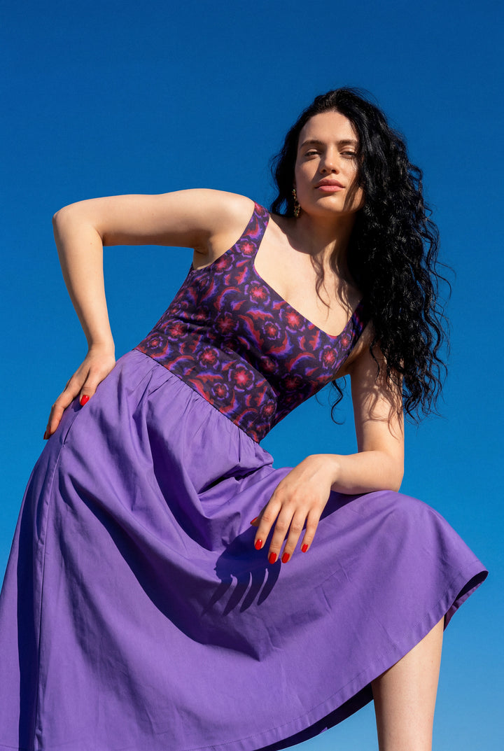 Nouvelle robe classique - Gertrude, Marine