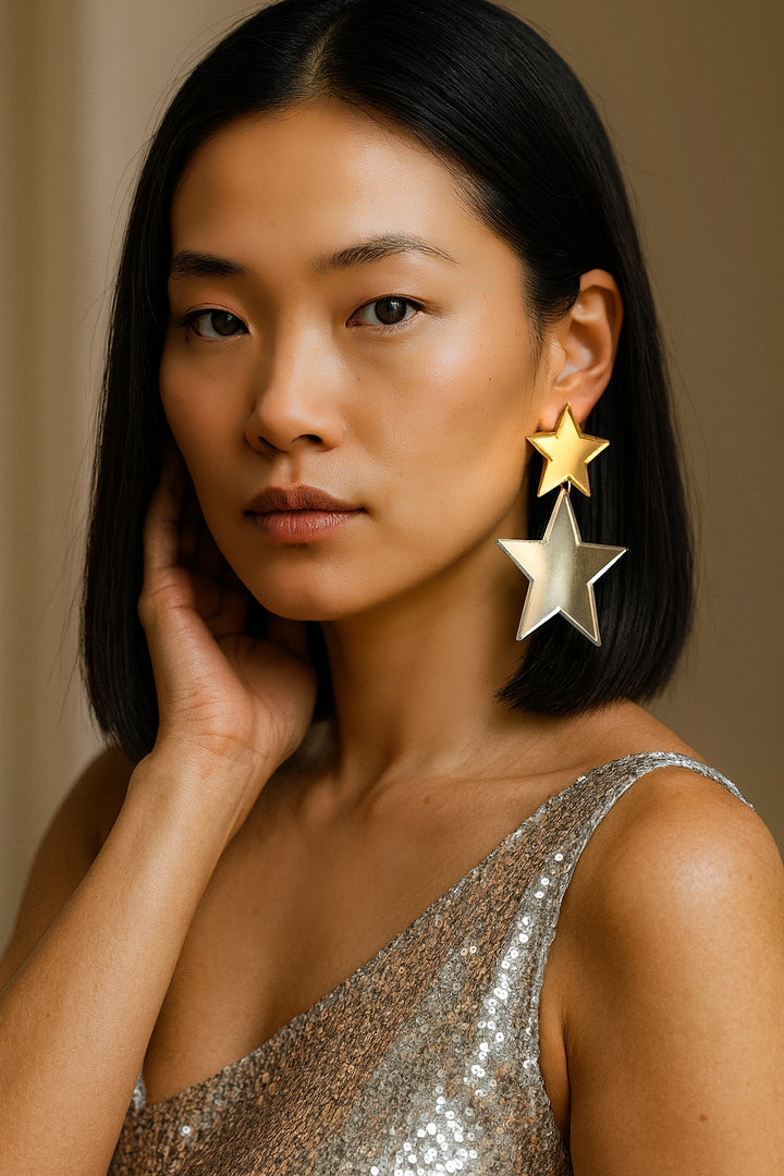 Double Stars Earrings