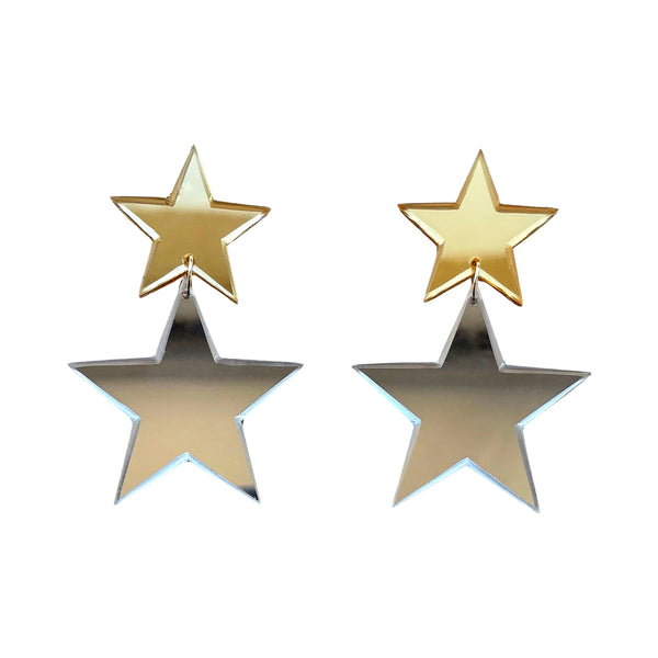 Double Stars Earrings