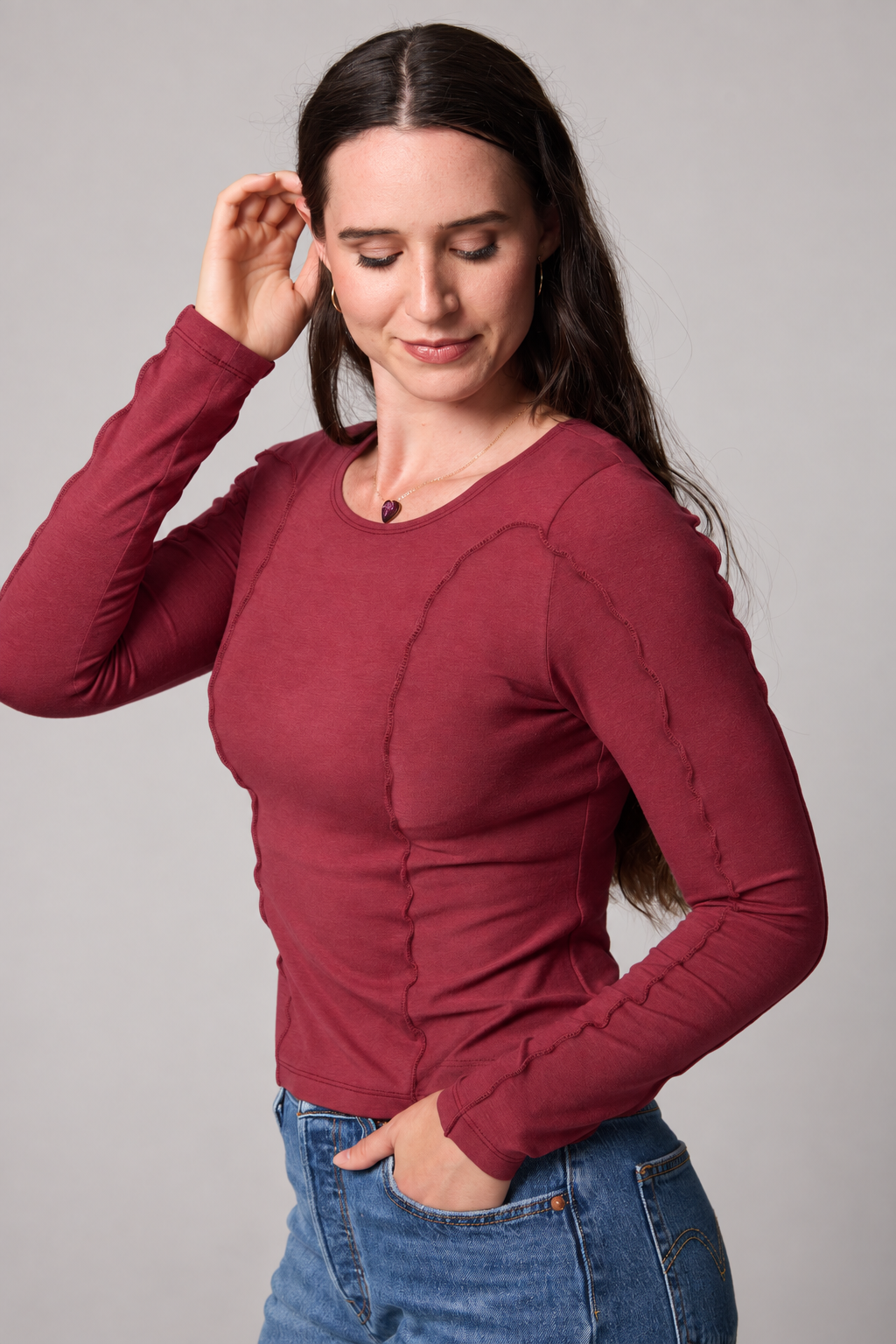 Contour Top - Blush, second view