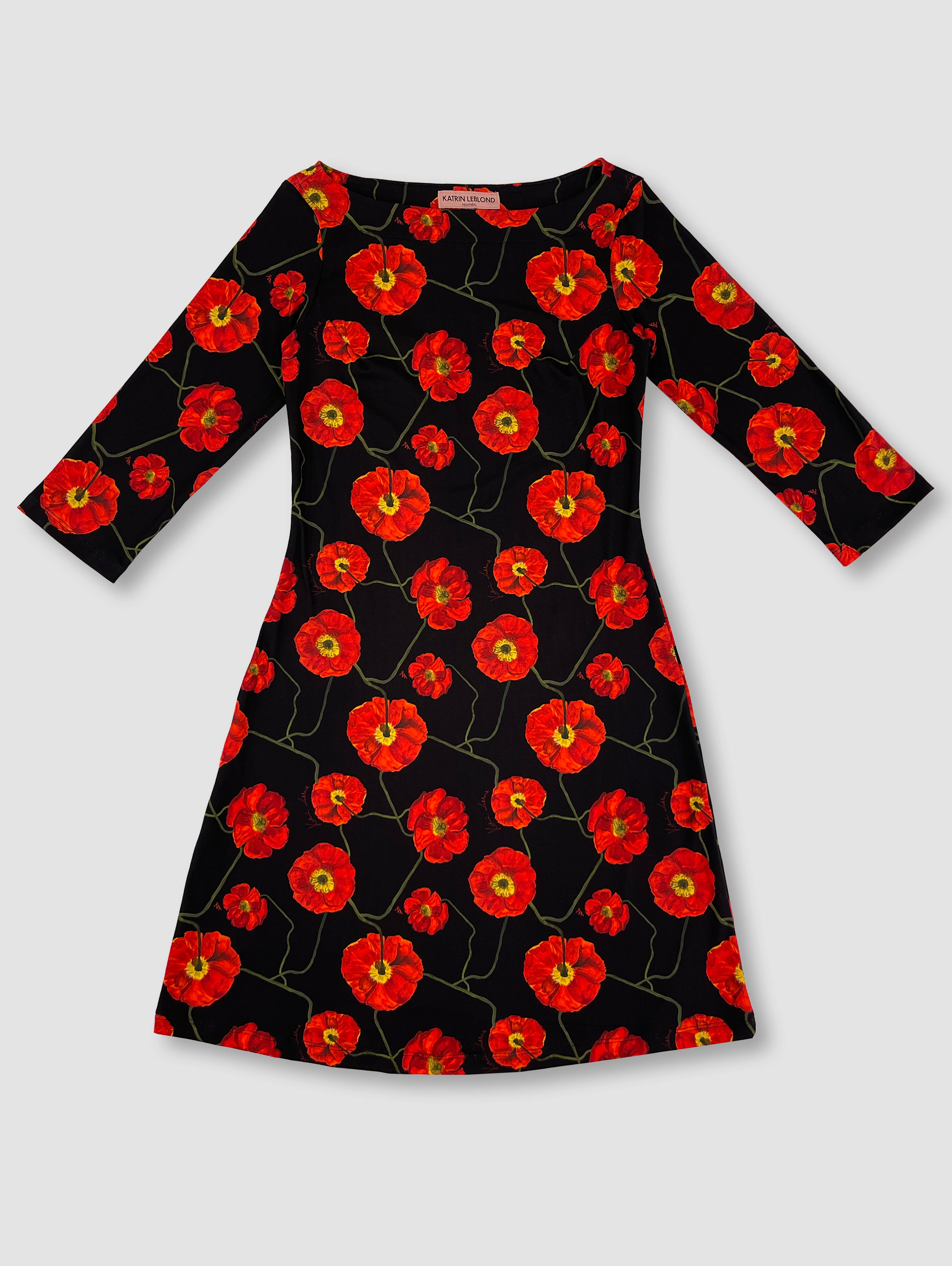 A-Line Dress - Poppies