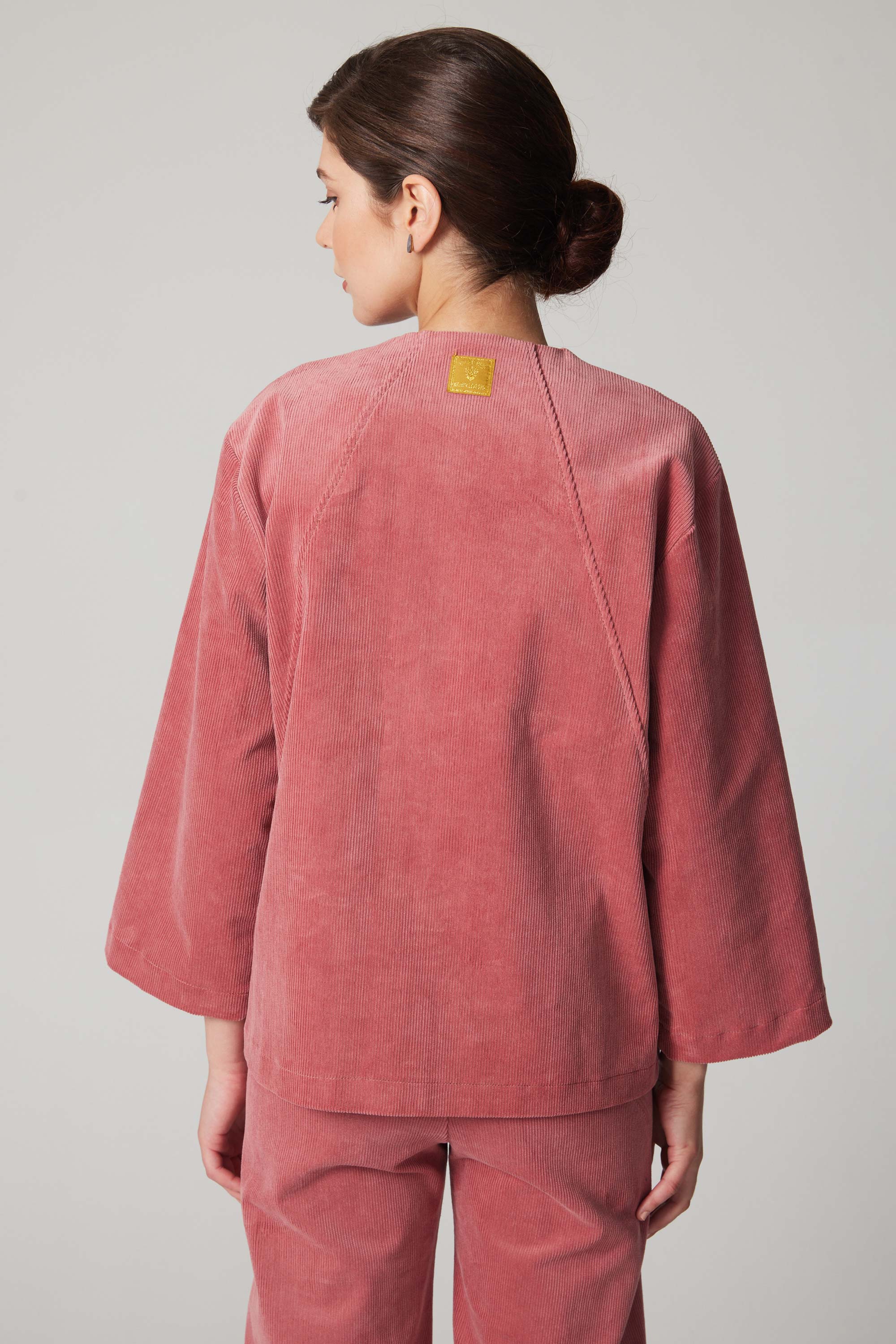 Futurist Corduroy Jacket - Pink