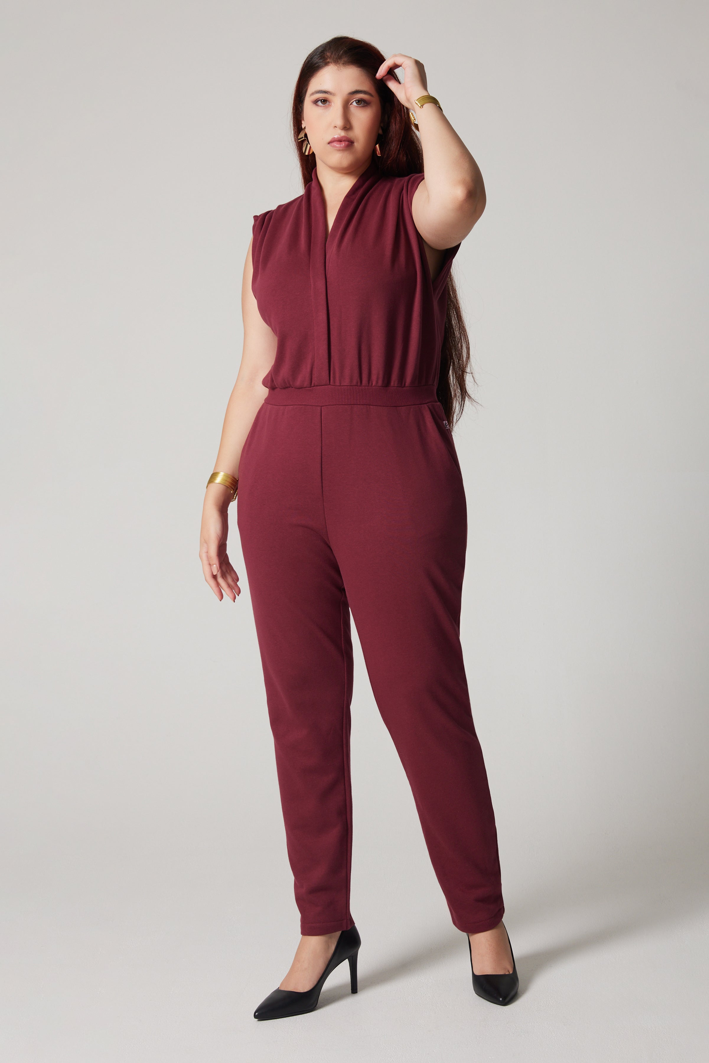 Jumpsuit - Burgundy