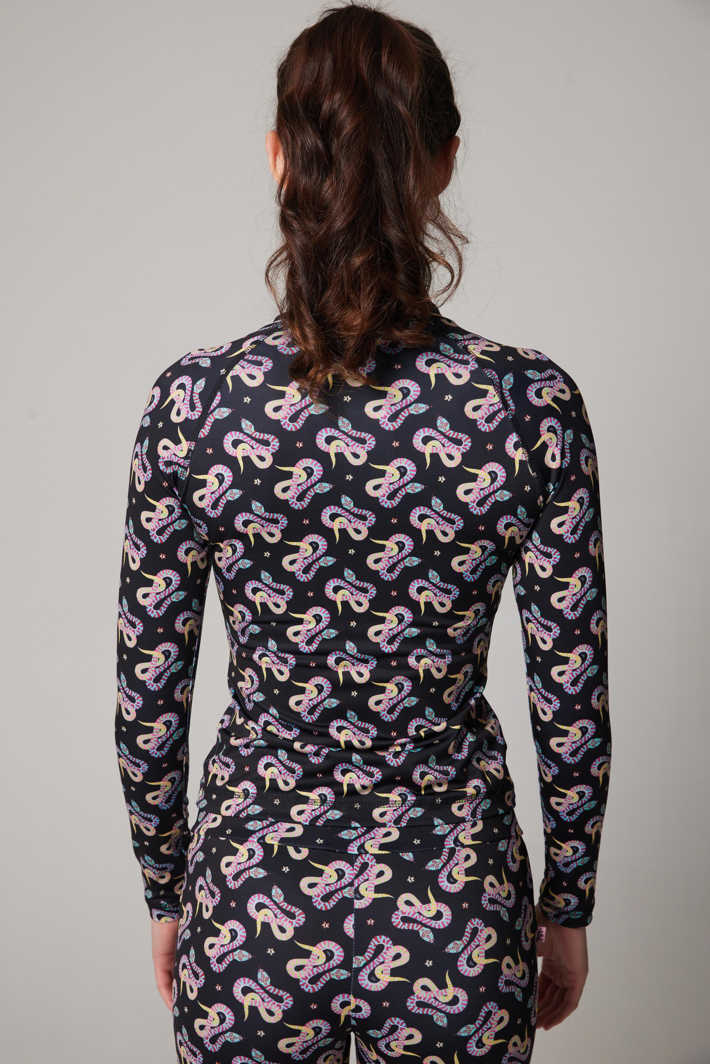 UV protection Long Sleeve Rash Guard - Snake Eye – Boutique Katrin Leblond