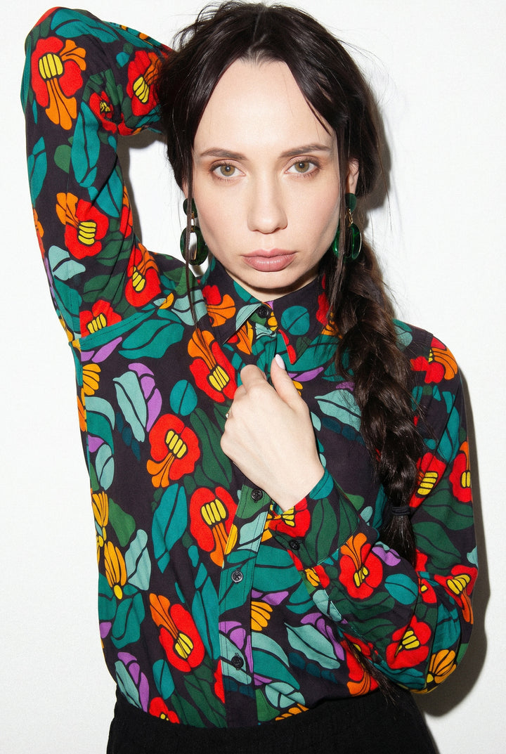 Chemisier boutonné - Floracoeur