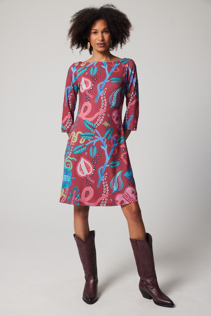 A-Line Dress - Monstera