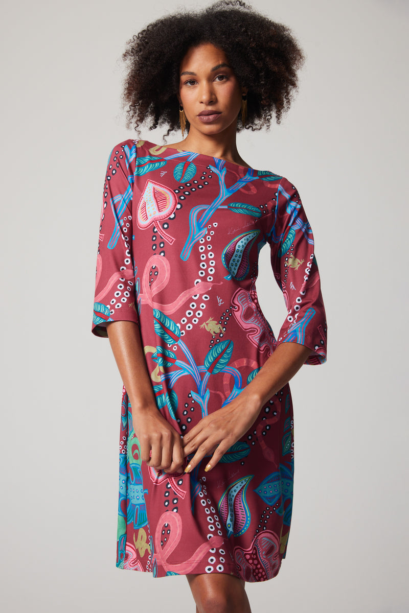 A-Line Dress - Monstera