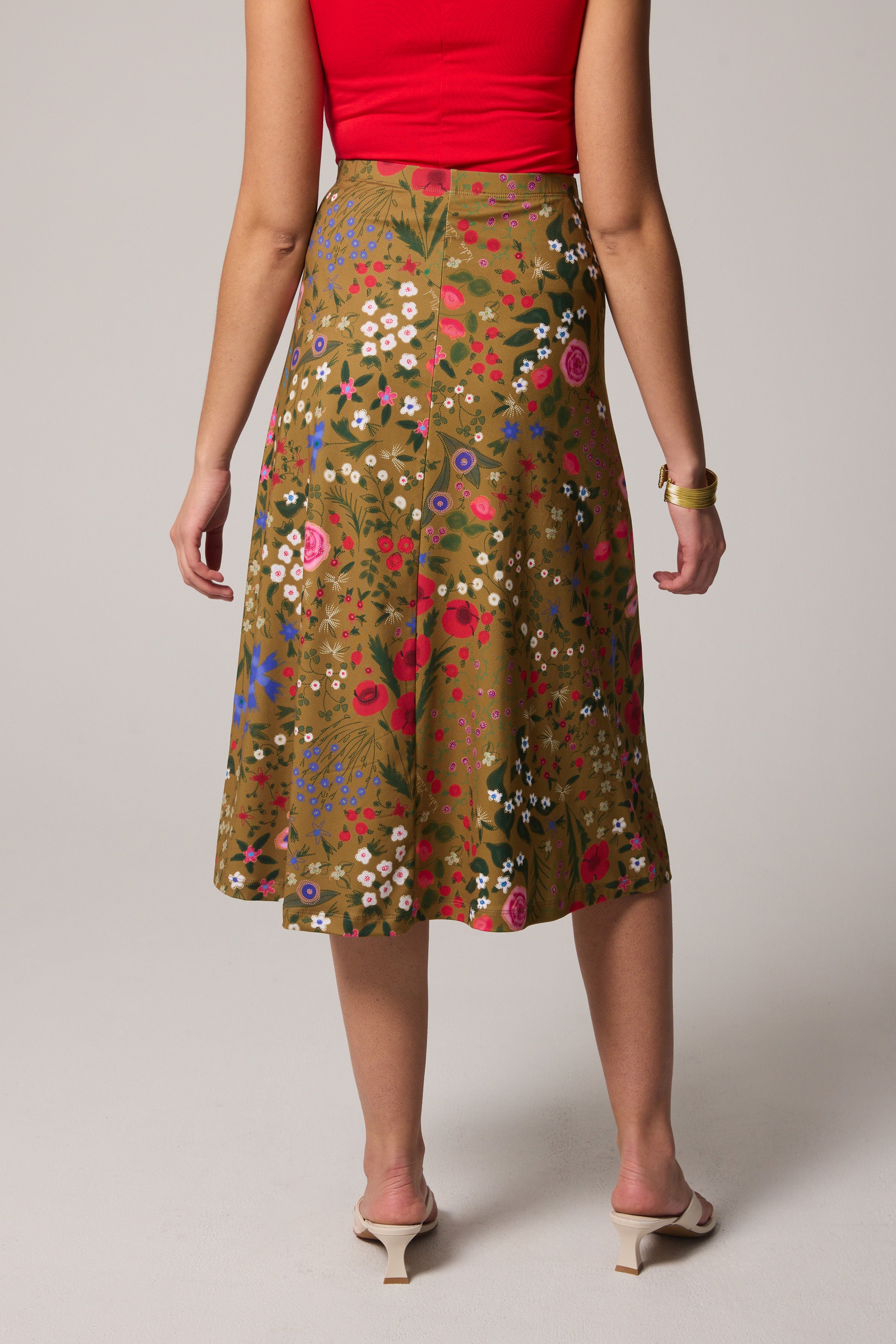 A-Line Skirt - Florentina, Khaki