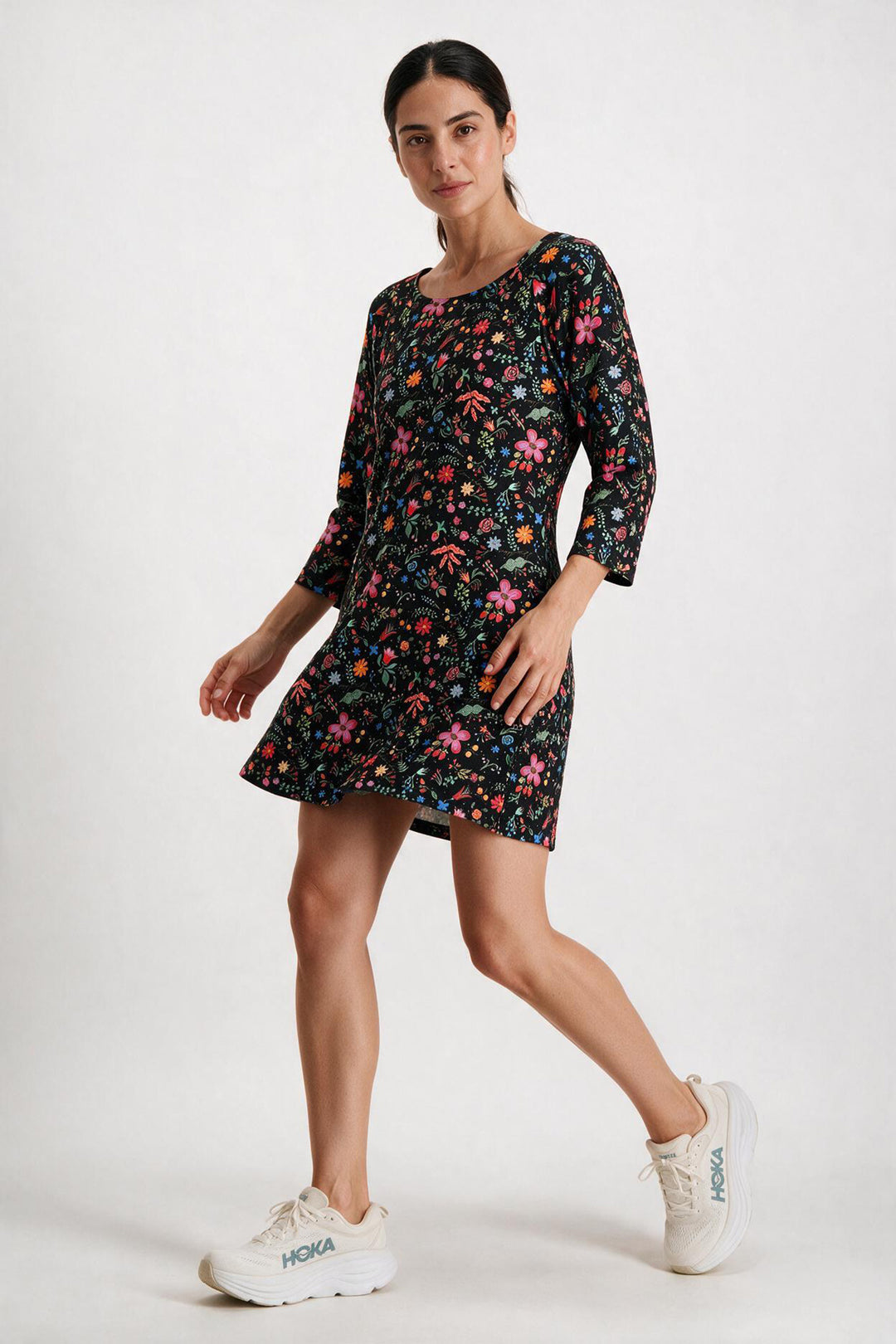 Art Dress - Black Floral Punch