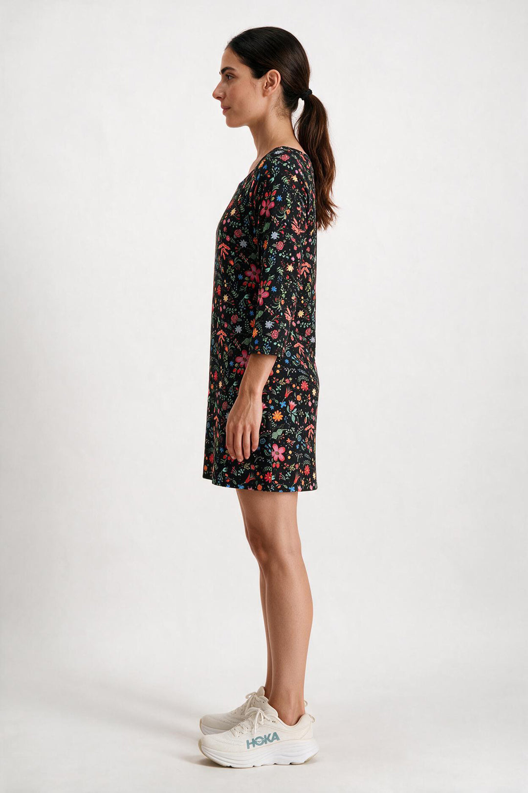 Art Dress - Black Floral Punch