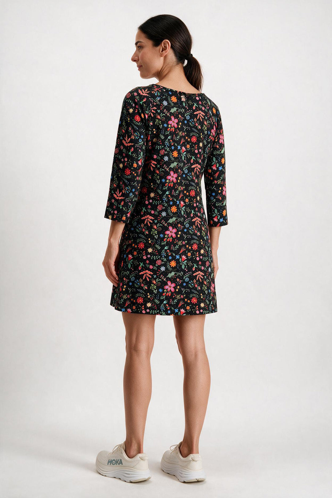 Art Dress - Black Floral Punch