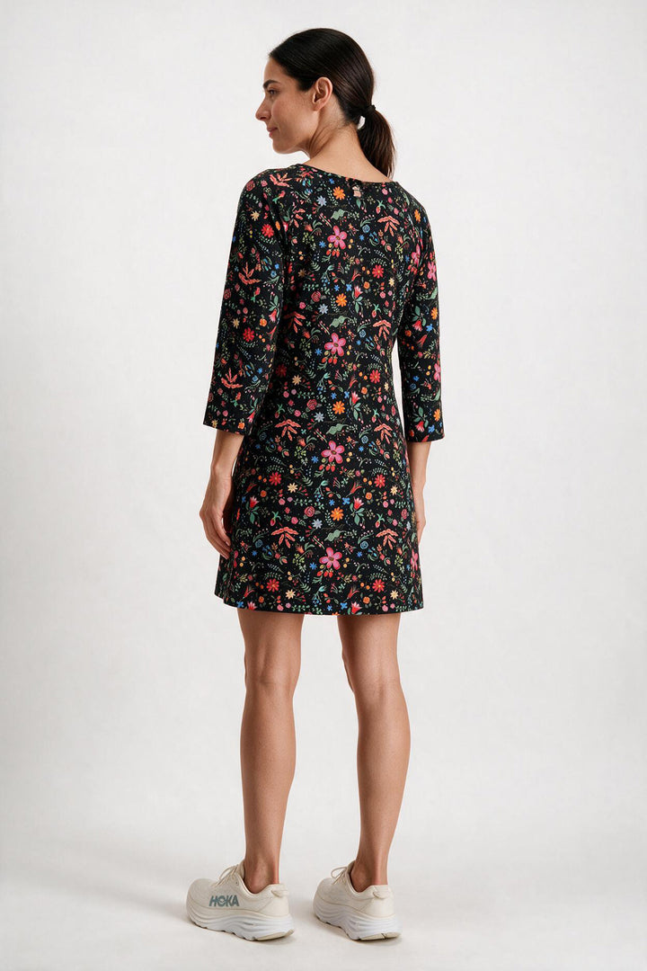 Art Dress - Black Floral Punch