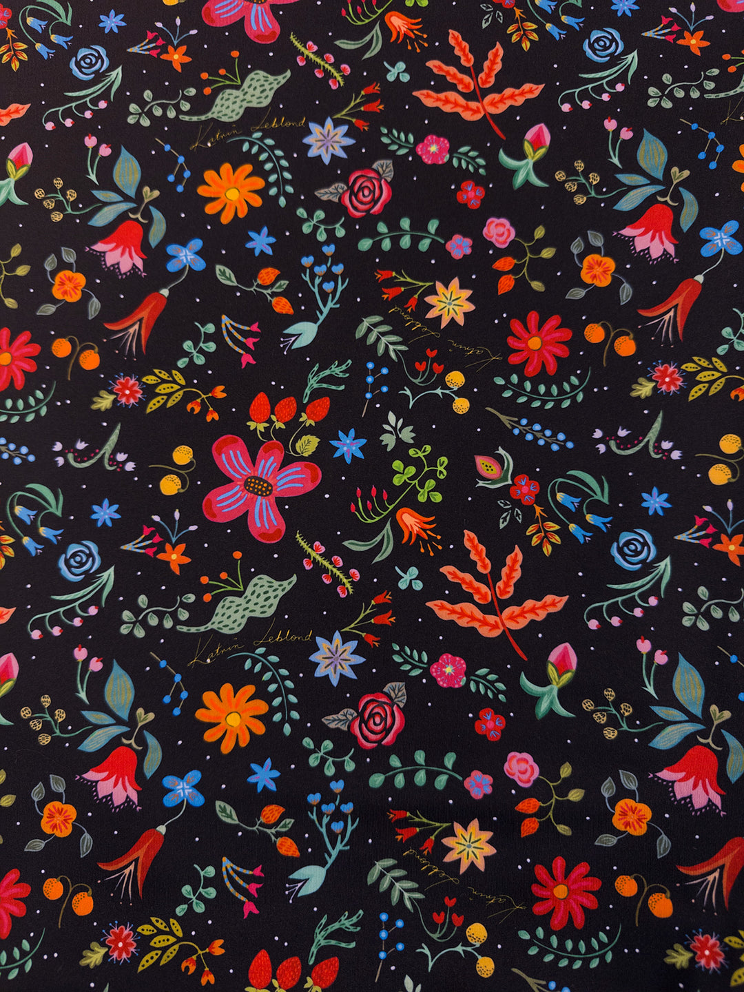 Art Dress - Black Floral Punch