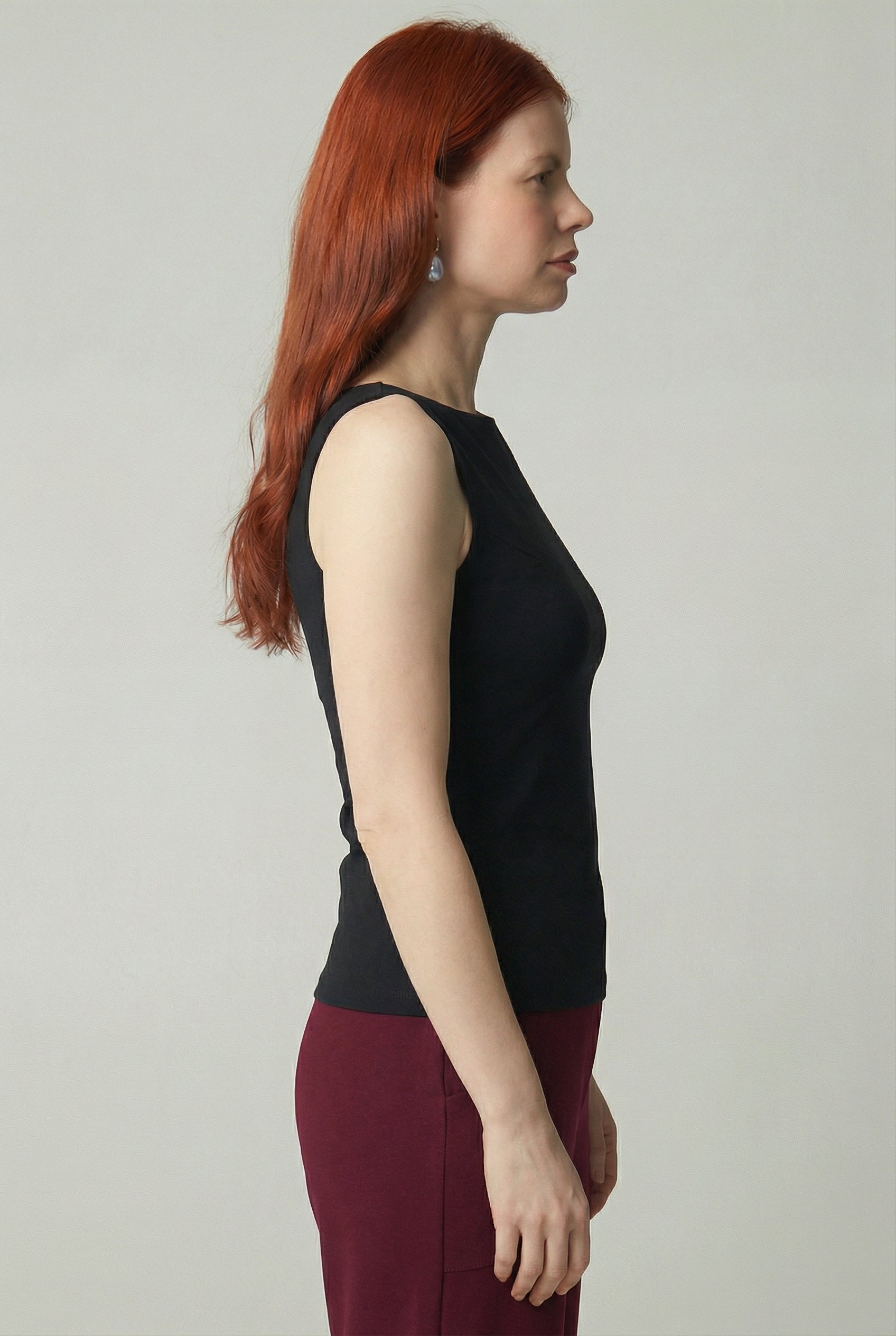 Organic Bamboo Tank Top - Black