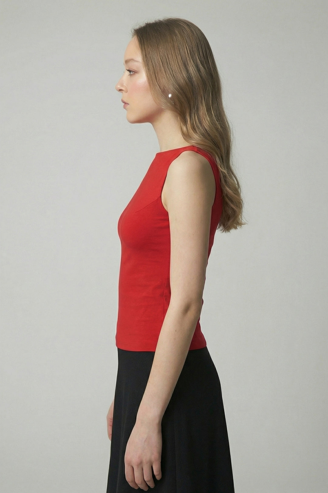 Débardeur en bambou biologique - Rouge Corail