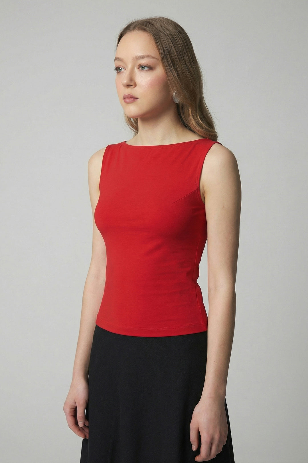 Débardeur en bambou biologique - Rouge Corail