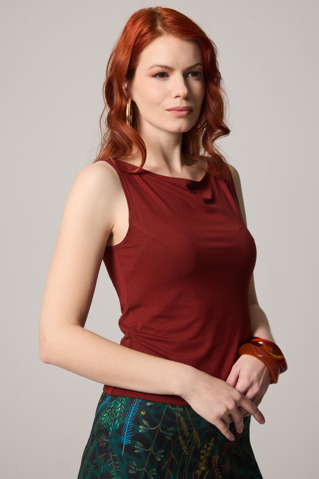 Organic Bamboo Tank Top - Maroon