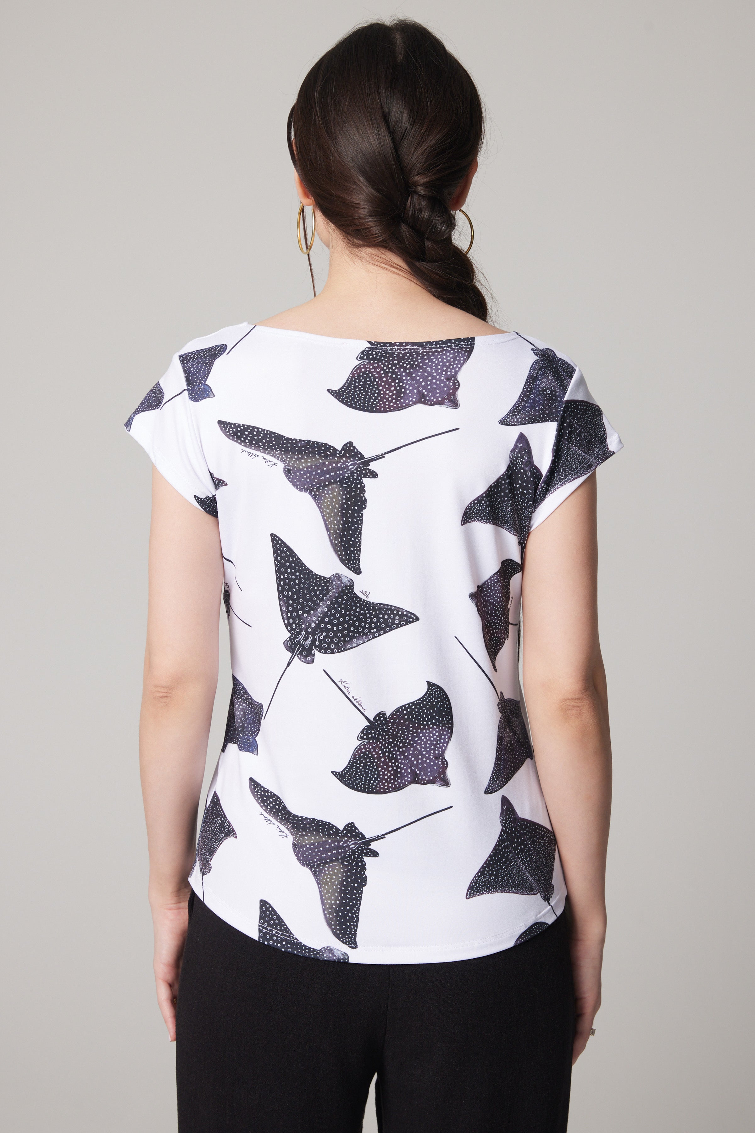 Cap Sleeve T-Shirt - Stingray