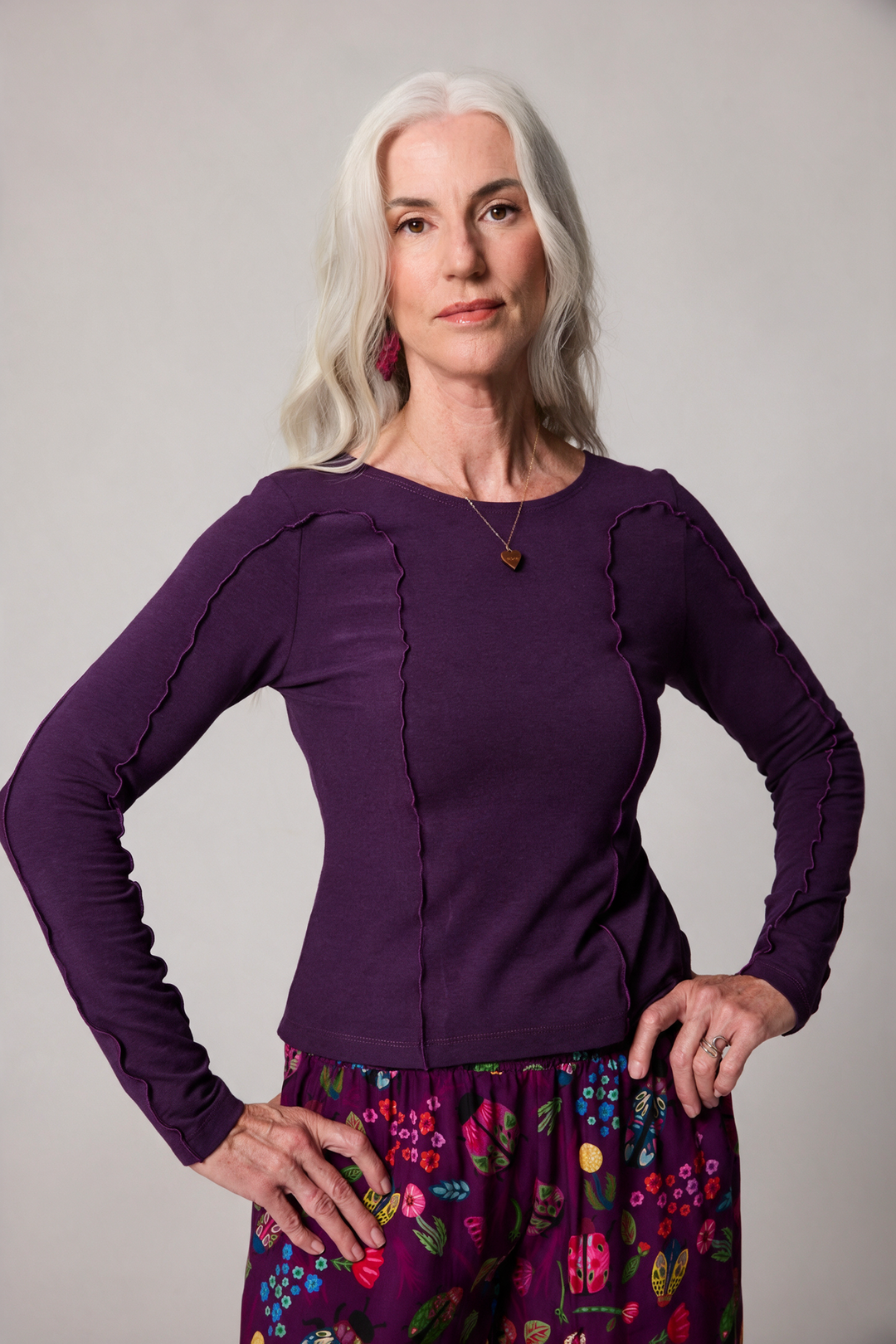 Contour Top - Purple