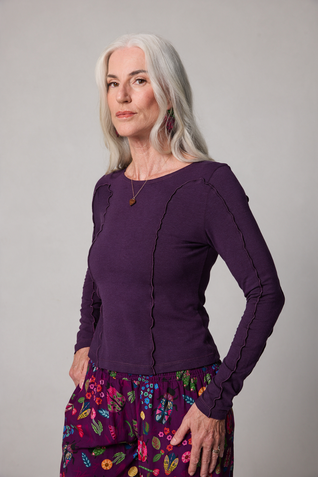 Contour Top - Purple