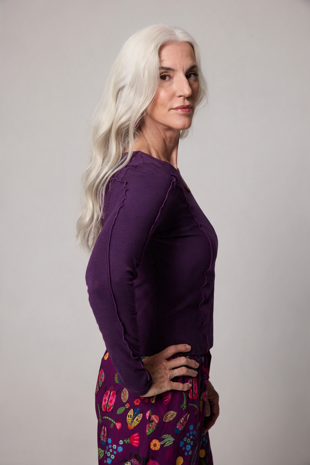 Contour Top - Purple