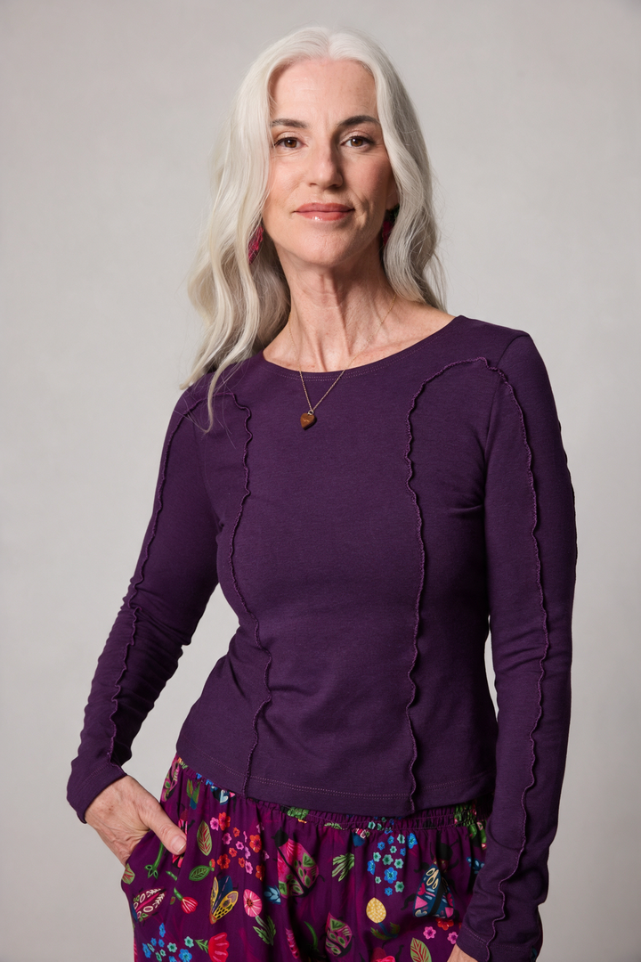 Contour Top - Purple