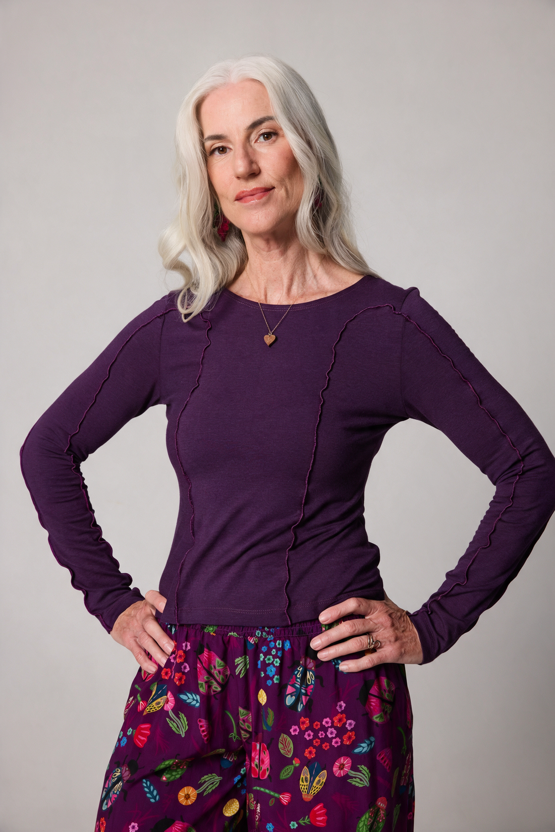 Contour Top - Purple