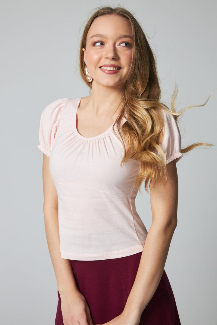 Coquette Top - Light Pink