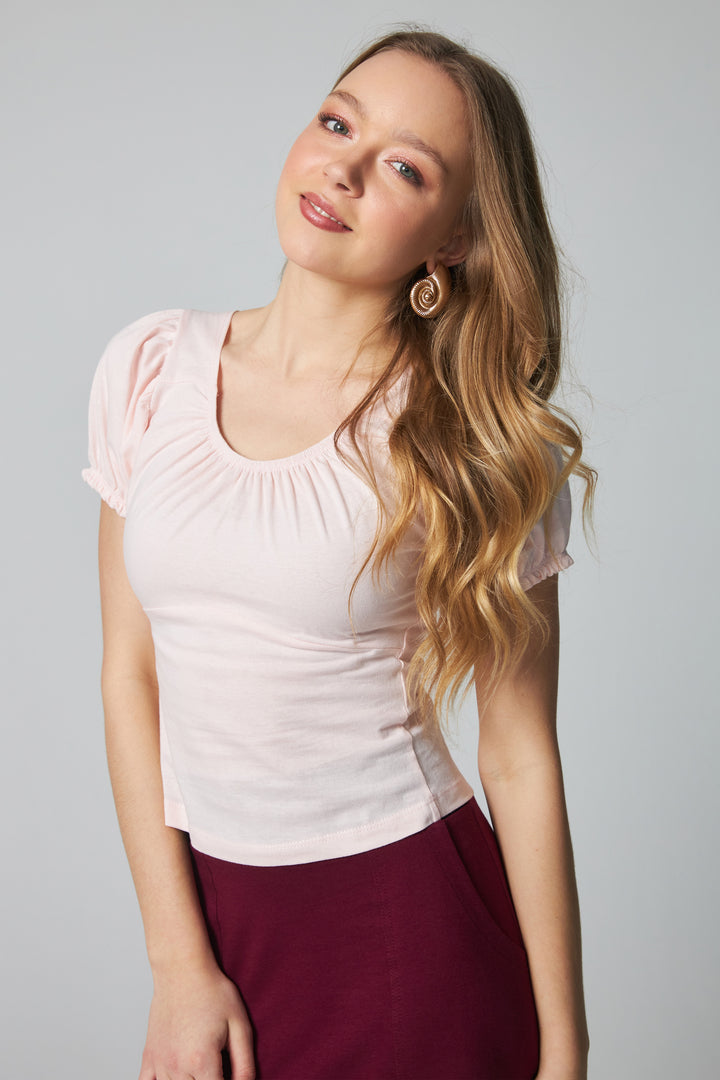 Coquette Top - Light Pink