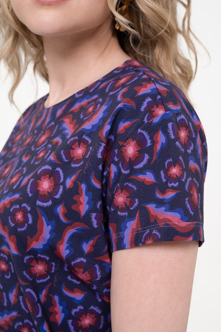 Cotton MOMA T-Shirt - Gertrude, Navy