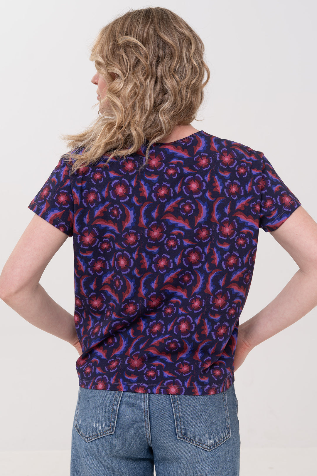 Cotton MOMA T-Shirt - Gertrude, Navy