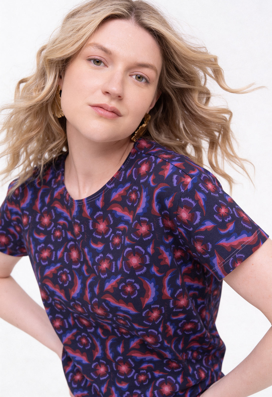 Cotton MOMA T-Shirt - Gertrude, Navy