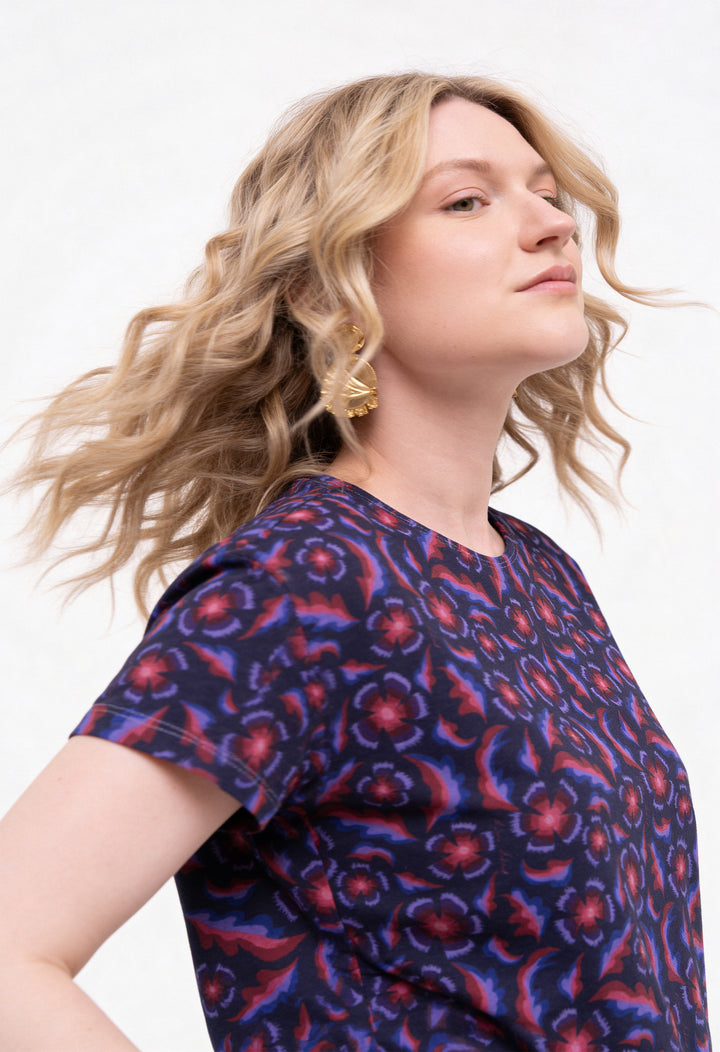Cotton MOMA T-Shirt - Gertrude, Navy