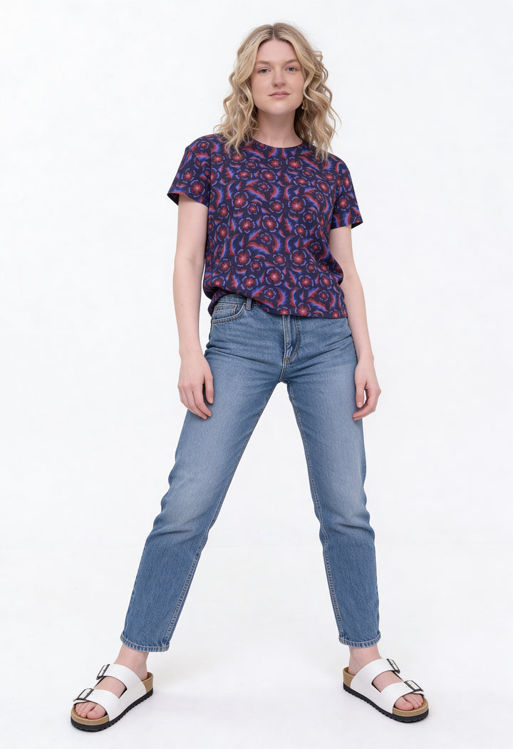 Cotton MOMA T-Shirt - Gertrude, Navy
