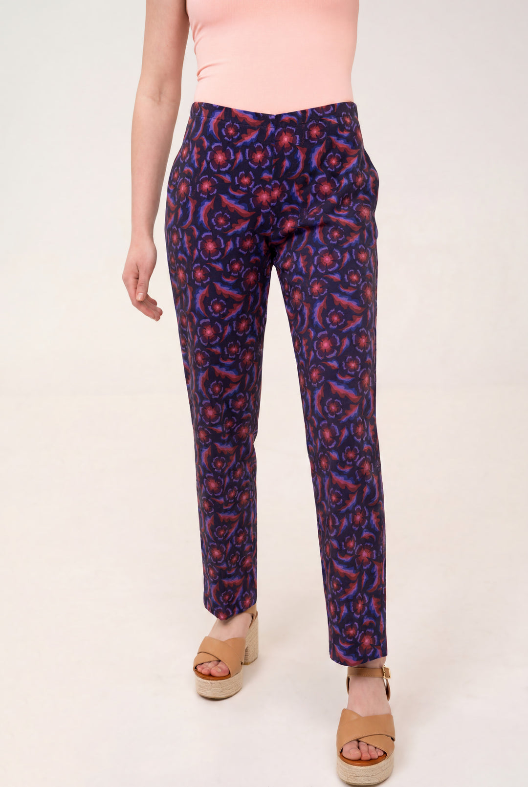 Cotton Mid rise pants - Gertrude Navy