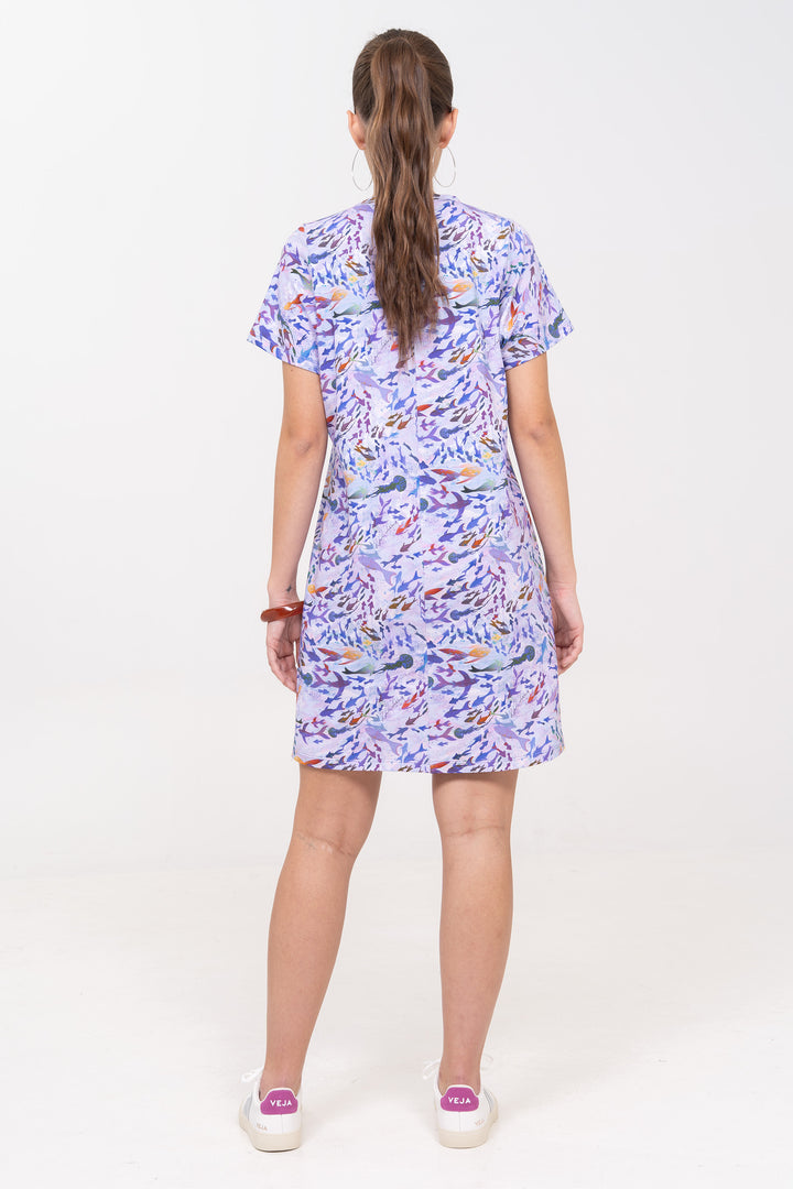 Robe T-shirt ample en coton - Oceana